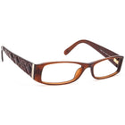 Burberry Women's Eyeglasses B 2007 3011 Brown Rectangular Frame Italy 53[]16 135