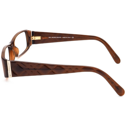 Burberry Women's Eyeglasses B 2007 3011 Brown Rectangular Frame Italy 53[]16 135