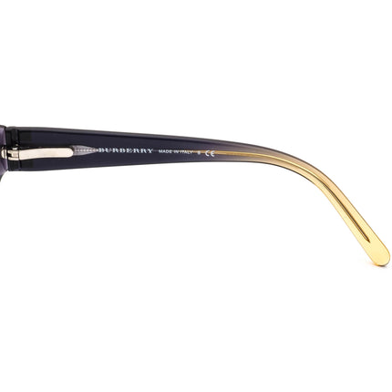 Burberry Women's Eyeglasses B 2069-B 3174 Gray Violet & Champagne Rhinestones Rectangular Frame Italy 53[]16 135