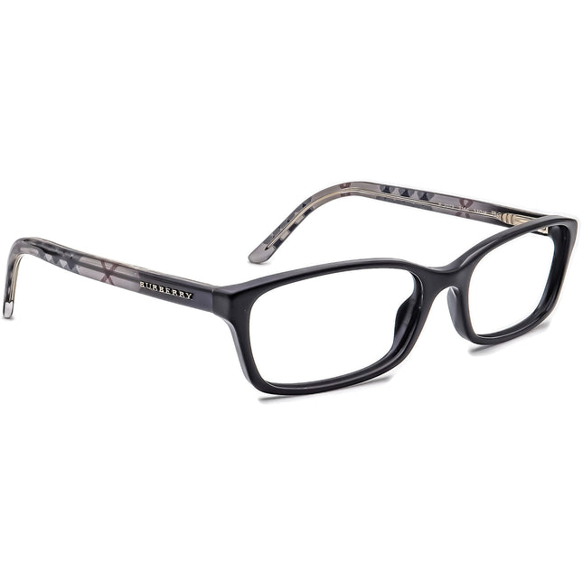 Burberry Women's Eyeglasses B 2073 3164 Plaid Black/Plaid Rectangular Frame Italy 53[]16 135