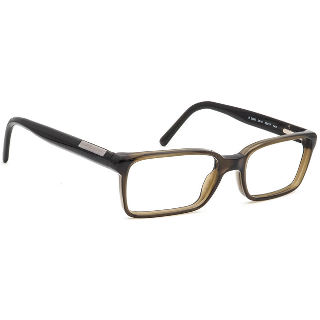 Burberry Eyeglasses B 2086 3010 Olive Rectangular Frame Italy 52[]17 140