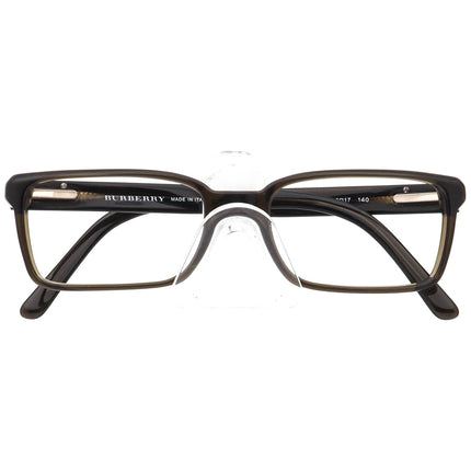 Burberry Eyeglasses B 2086 3010 Olive Rectangular Frame Italy 52[]17 140