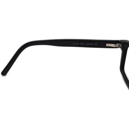 Burberry Eyeglasses B 2108 3001 Black Rectangular Frame Italy 54[]16 140