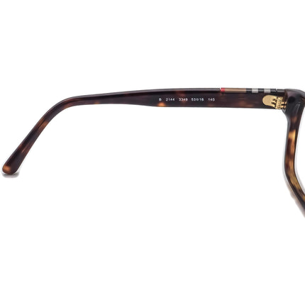 Burberry Eyeglasses B 2144 3349 Tortoise B-Shape Frame 53[]16 140