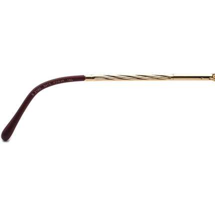 Burberry Women's Eyeglasses B 2190 3403 Burgundy/Gold Rectangular Frame Italy 52[]15 140