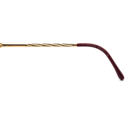 Burberry Women's Eyeglasses B 2190 3403 Burgundy/Gold Rectangular Frame Italy 52[]15 140