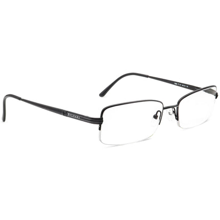 Bvlgari Men's Eyeglasses 1003-T 411 Black Half Rim Metal Frame 54[]18 135