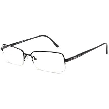 Bvlgari Men's Eyeglasses 1003-T 411 Black Half Rim Metal Frame 54[]18 135