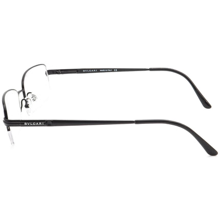 Bvlgari Men's Eyeglasses 1003-T 411 Black Half Rim Metal Frame 54[]18 135