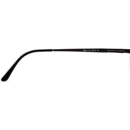 Bvlgari Men's Eyeglasses 1003-T 411 Black Half Rim Metal Frame 54[]18 135