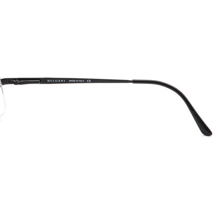 Bvlgari Men's Eyeglasses 1003-T 411 Black Half Rim Metal Frame 54[]18 135