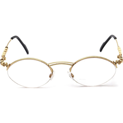 Caviar Women's Eyeglasses Gold Rhinestones Half Rim Metal Frame 48[]19 140