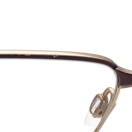 Cazal Women's Eyeglasses Purple/Gray Rhinestones Half Rim Frame 53[]18 130