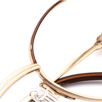 Cazal Women's Eyeglasses Gold/Brown Rhinestones Oval Metal Frame 53[]18 130