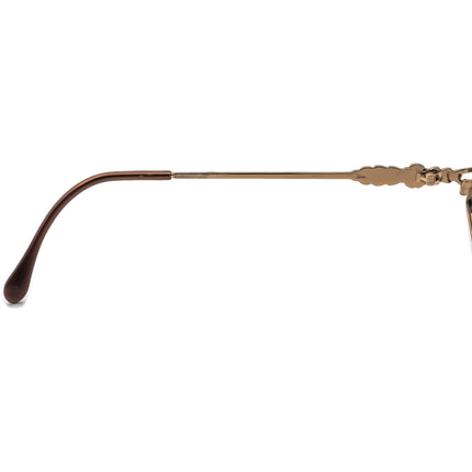 Cazal Women's Eyeglasses Gold/Brown Rhinestones Oval Metal Frame 53[]18 130