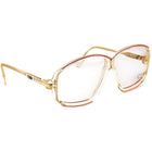 Cazal Eyeglasses MOD. 153 COL167 Clear/Gold/White Oversized Frame 61[]9 130