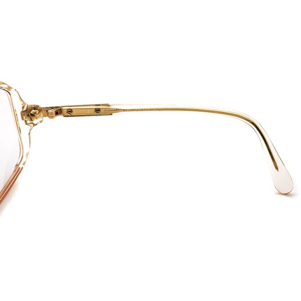 Cazal Eyeglasses MOD. 153 COL167 Clear/Gold/White Oversized Frame 61[]9 130