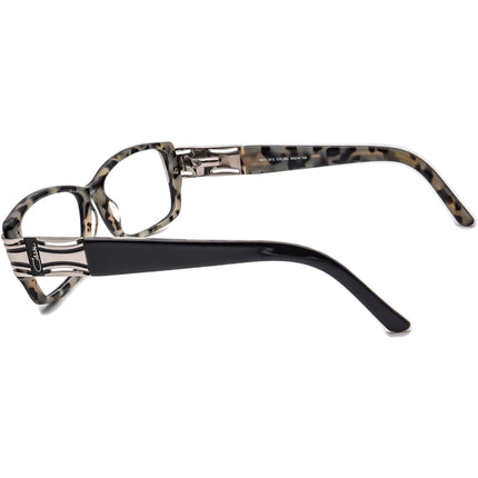 Cazal Eyeglasses MOD. 3013 COL.002 Black/Silver on Light Tortoise Rectangular Frame Germany 54[]14 135