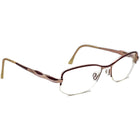 Cazal Women's Eyeglasses MOD. 4121 COL.775 Red&Silver Half Rim Metal Frame Germany 50[]17 125