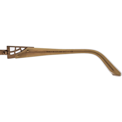 Cazal Eyeglasses MOD. 4136 COL.860 Brown/Gold/Beige Marble Half Rim Frame Germany 53[]17 130