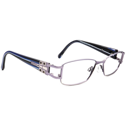 Cazal Eyeglasses MOD.4197 COL.001 Titanium Purple&Silver Rectangular Frame Germany 53[]16 135