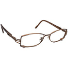 Cazal Eyeglasses MOD. 479 COL. 495 Brown Rectangular Frame Germany 52[]16 130