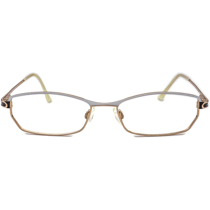 Cazal Eyeglasses MOD. 490 COL. 603 White/Black/Gold Other Shape Metal Frame Germany 53[]17 135