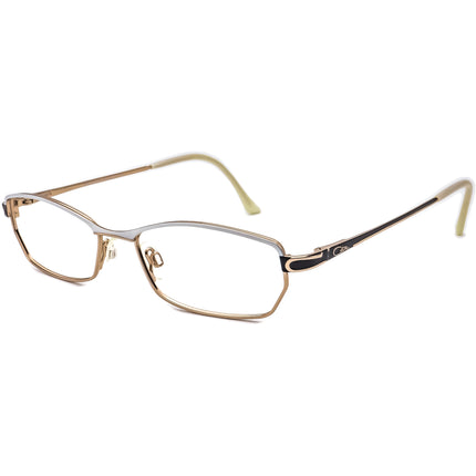 Cazal Eyeglasses MOD. 490 COL. 603 White/Black/Gold Other Shape Metal Frame Germany 53[]17 135