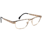 Cazal Women's Eyeglasses MOD 985 Col. 728 Gold with Black B-Shape Metal Frame 54[]19 135