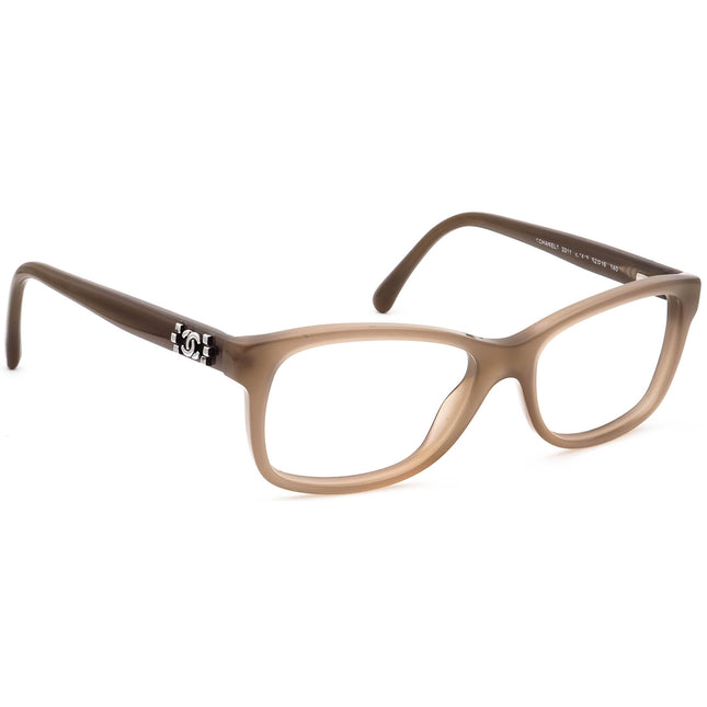 Chanel Women's Eyeglasses 3311 c.1416 Tan Square Frame Italy 52[]16 140