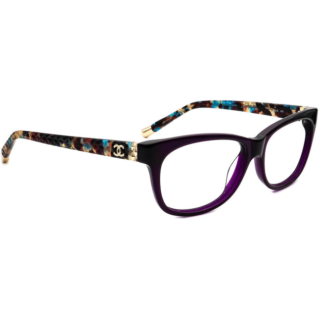 Chanel Women's Sunglasses CH3221 C1428 Purple/Multicolor B-Shape Italy 53 mm