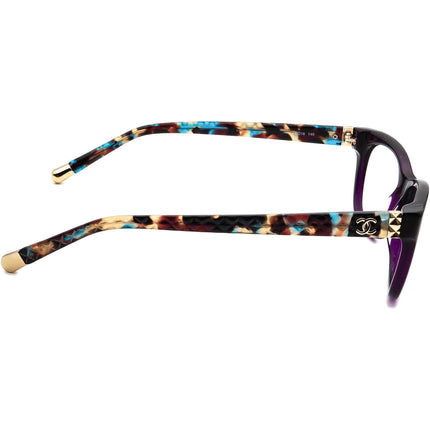 Chanel Women's Sunglasses CH3221 C1428 Purple/Multicolor B-Shape Italy 53 mm