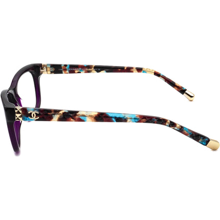Chanel Women's Sunglasses CH3221 C1428 Purple/Multicolor B-Shape Italy 53 mm