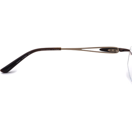 Charmant Eyeglasses CH10962 BR Titanium Brown Rimless Frame 53[]17 135