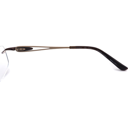 Charmant Eyeglasses CH10962 BR Titanium Brown Rimless Frame 53[]17 135