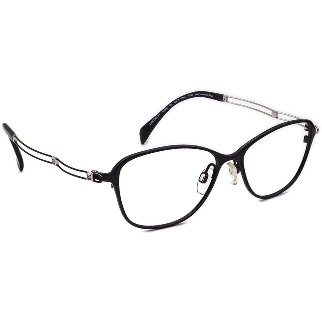 Charmant Women's Eyeglasses XL2093 BK Lineart Titan Black Rhinestones B-Shape Frame Japan 52[]15 135