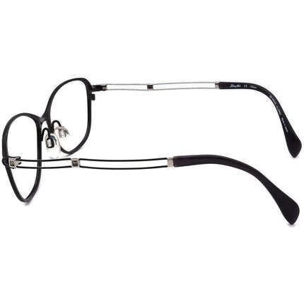 Charmant Women's Eyeglasses XL2093 BK Lineart Titan Black Rhinestones B-Shape Frame Japan 52[]15 135
