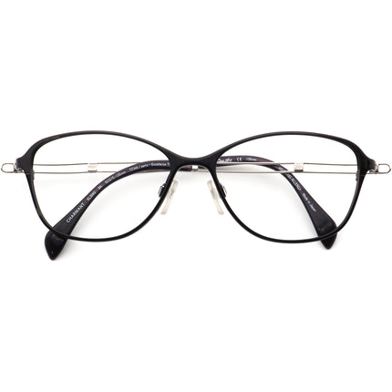 Charmant Women's Eyeglasses XL2093 BK Lineart Titan Black Rhinestones B-Shape Frame Japan 52[]15 135
