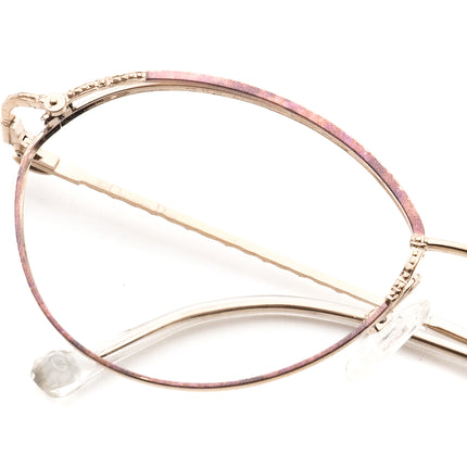 Christian Dior Women's Eyeglasses 2876 42 Gold/Purple Round Metal Frame Austria 54[]17 130