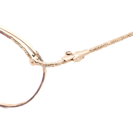 Christian Dior Women's Eyeglasses 2876 42 Gold/Purple Round Metal Frame Austria 54[]17 130