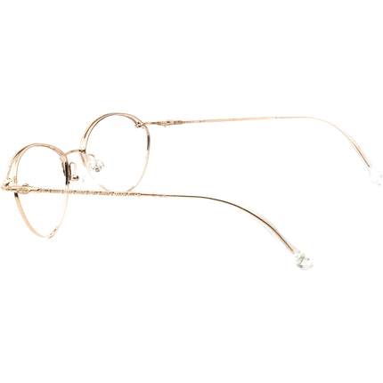 Christian Dior Women's Eyeglasses 2876 42 Gold/Purple Round Metal Frame Austria 54[]17 130