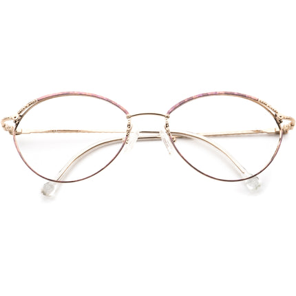 Christian Dior Women's Eyeglasses 2876 42 Gold/Purple Round Metal Frame Austria 54[]17 130