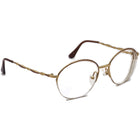 Christian Dior Women's Eyeglasses 2894 48 Gold/Purple Half Rim Metal Frame Austria 51[]17 130