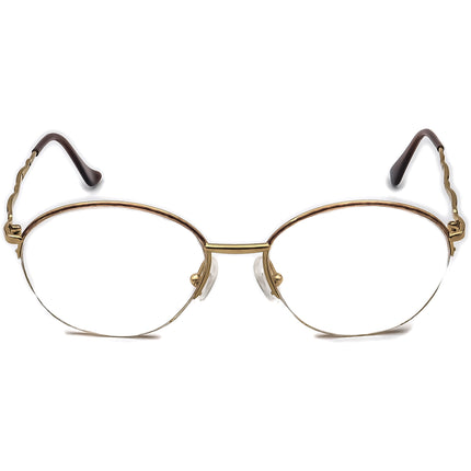 Christian Dior Women's Eyeglasses 2894 48 Gold/Purple Half Rim Metal Frame Austria 51[]17 130