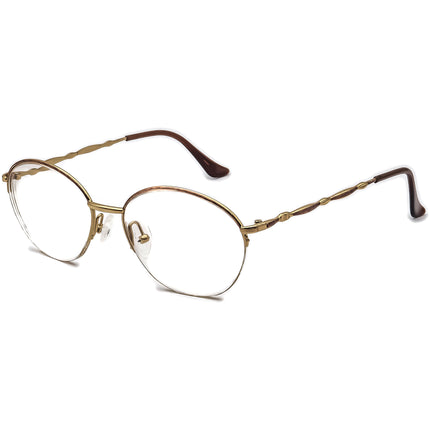 Christian Dior Women's Eyeglasses 2894 48 Gold/Purple Half Rim Metal Frame Austria 51[]17 130