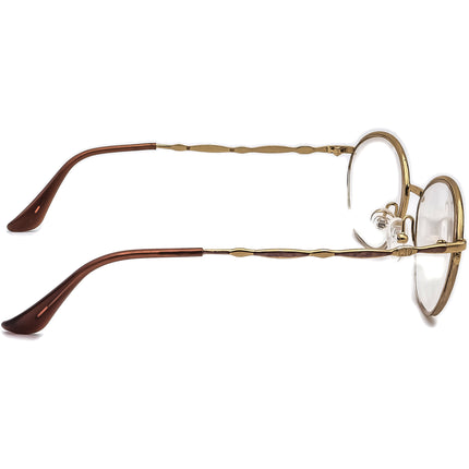 Christian Dior Women's Eyeglasses 2894 48 Gold/Purple Half Rim Metal Frame Austria 51[]17 130