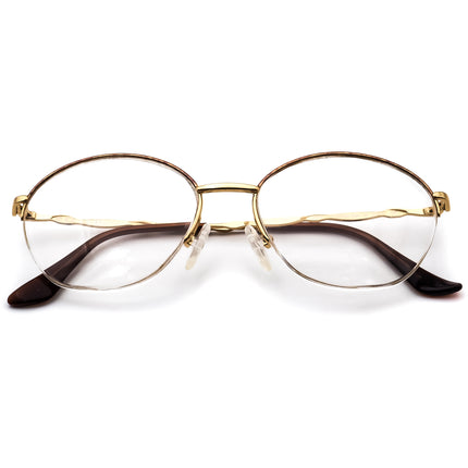 Christian Dior Women's Eyeglasses 2894 48 Gold/Purple Half Rim Metal Frame Austria 51[]17 130