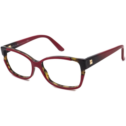 Christian Dior Women's Eyeglasses CD3191 UVR Red & Havana Cat Eye Frame Italy 54[]15 140