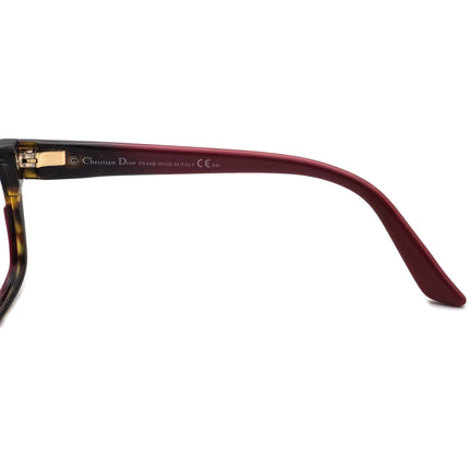 Christian Dior Women's Eyeglasses CD3191 UVR Red & Havana Cat Eye Frame Italy 54[]15 140