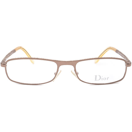 Christian Dior Women's Eyeglasses CD 3651/Strass VC7 Gold Rhinestones Rectangular Metal Frame Italy 52[]17 135